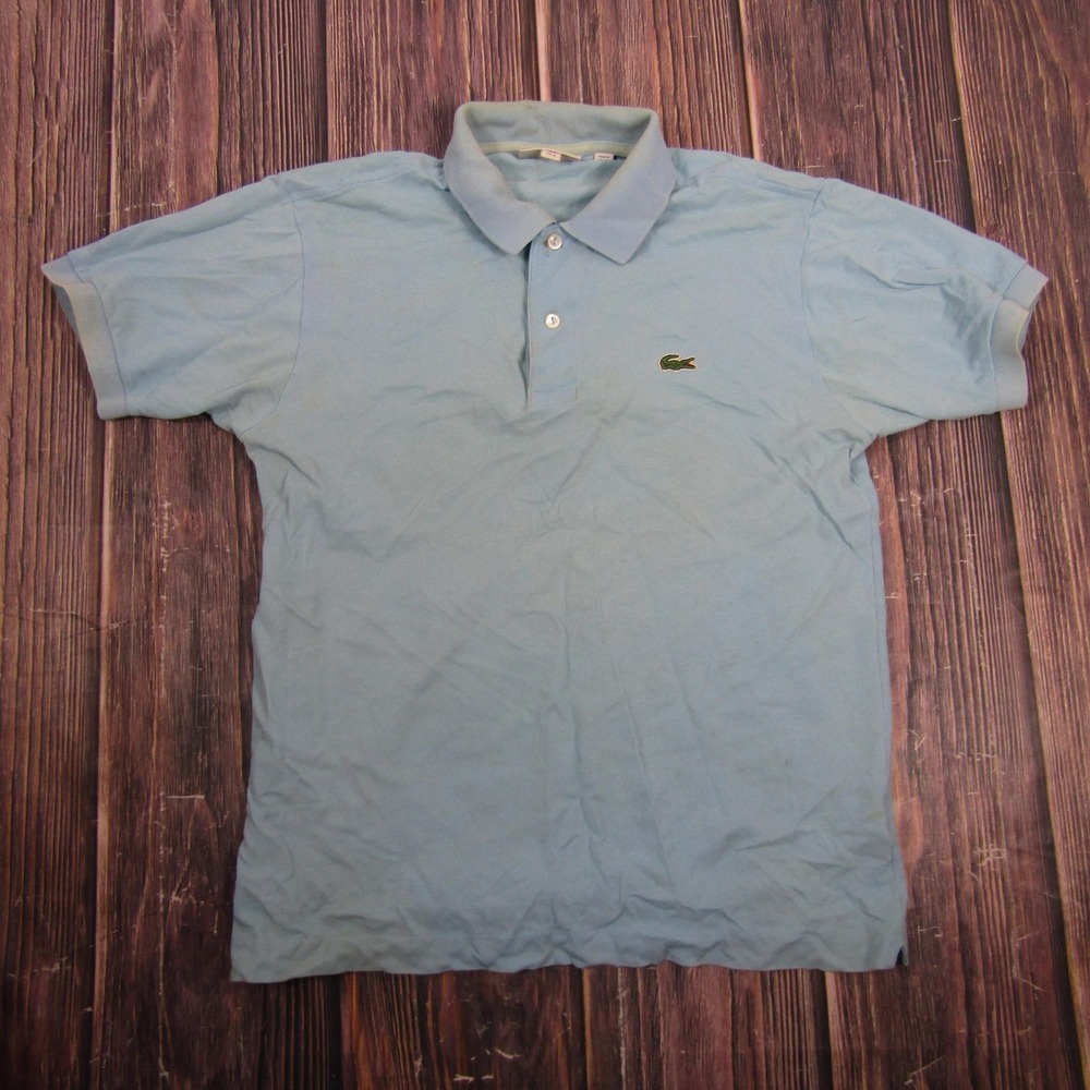 Lacoste Polo Shirt Mens Small Blue Classic Fit Crocodile Logo Casual Golf